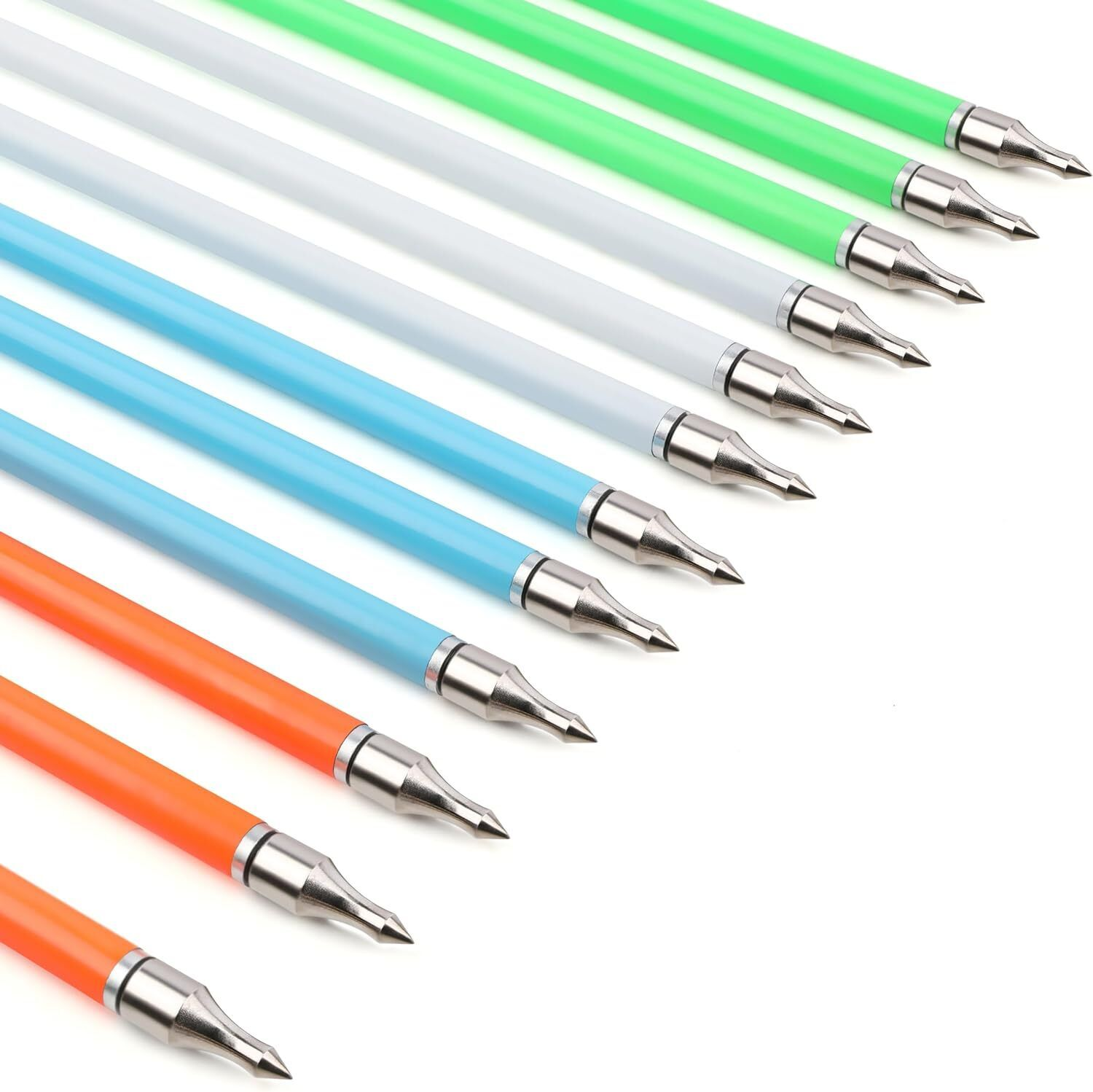 12pcs 30" Mixed Carbon Arrows Archery 4" Turkey Feather SP600 Arrowhead Bow Shooting Hunting